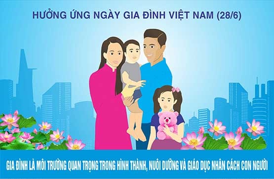 Chào mừng ngày gia đình việt nam 28/06/2023 