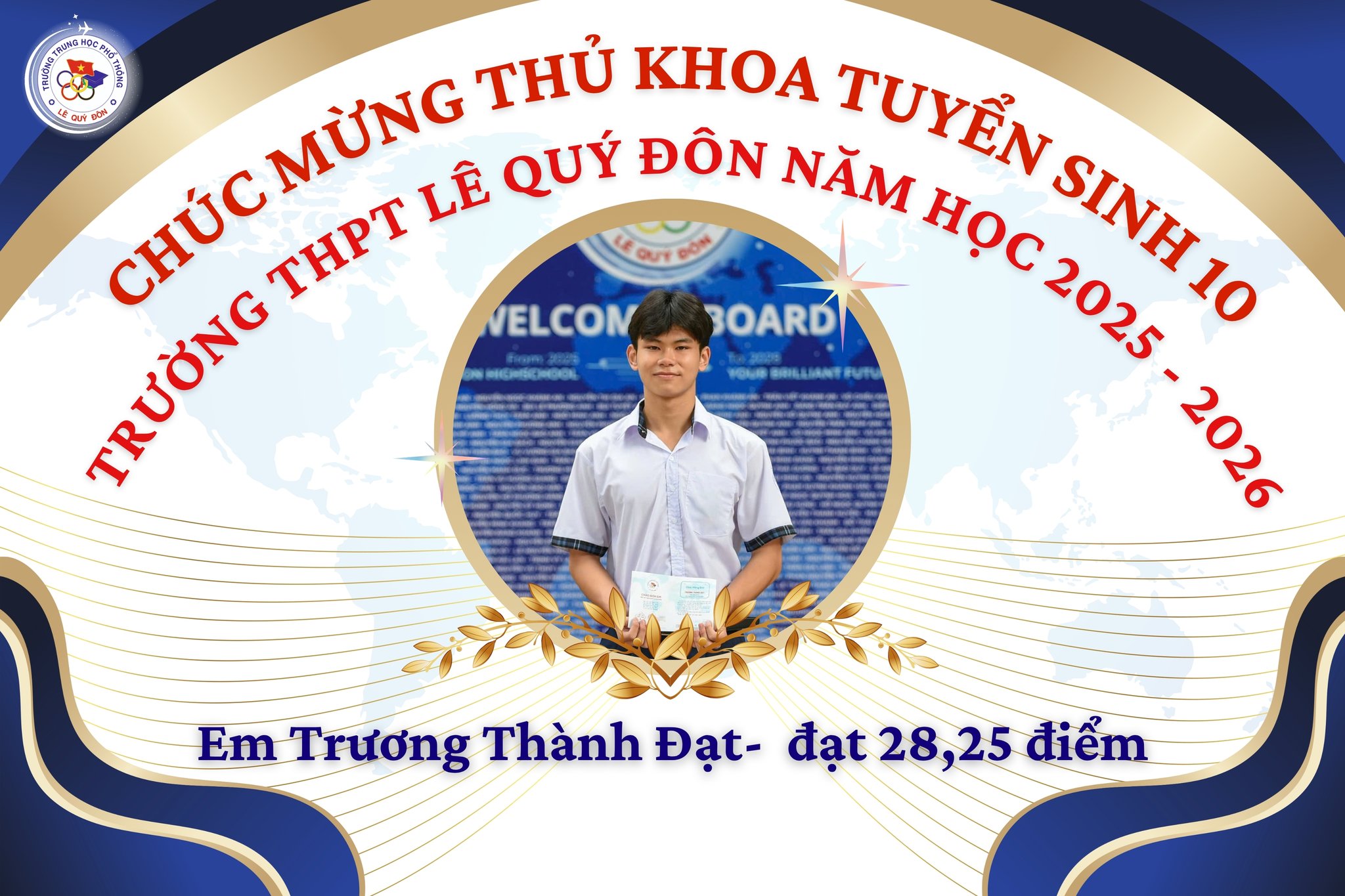 Chúc mừng học sinh đạt thành tích cao trong kỳ thi Tuyển sinh 10 NH 2025 - 2026