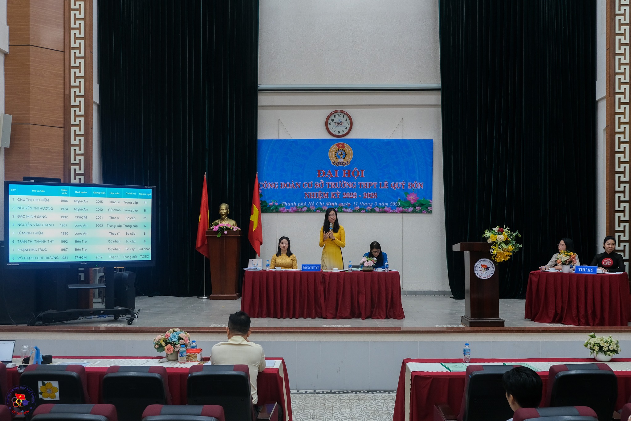 Đại hội Công đoàn cơ sở Trường THPT Lê Quý Đôn nhiệm kỳ 2023-2028