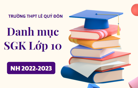 Danh mục sách giáo khoa lớp 10 năm học 2022-2023