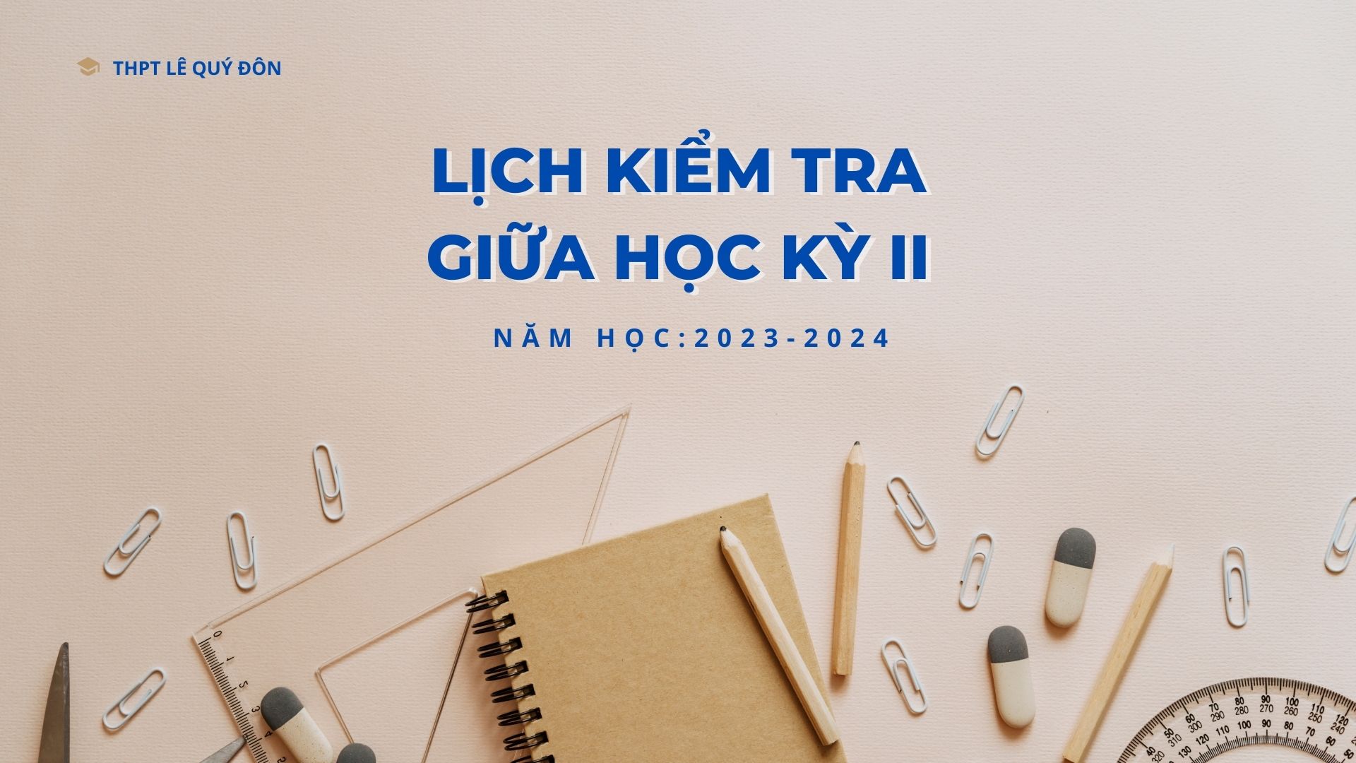 Lịch kiểm tra giữa HKII năm học 2023 - 2024