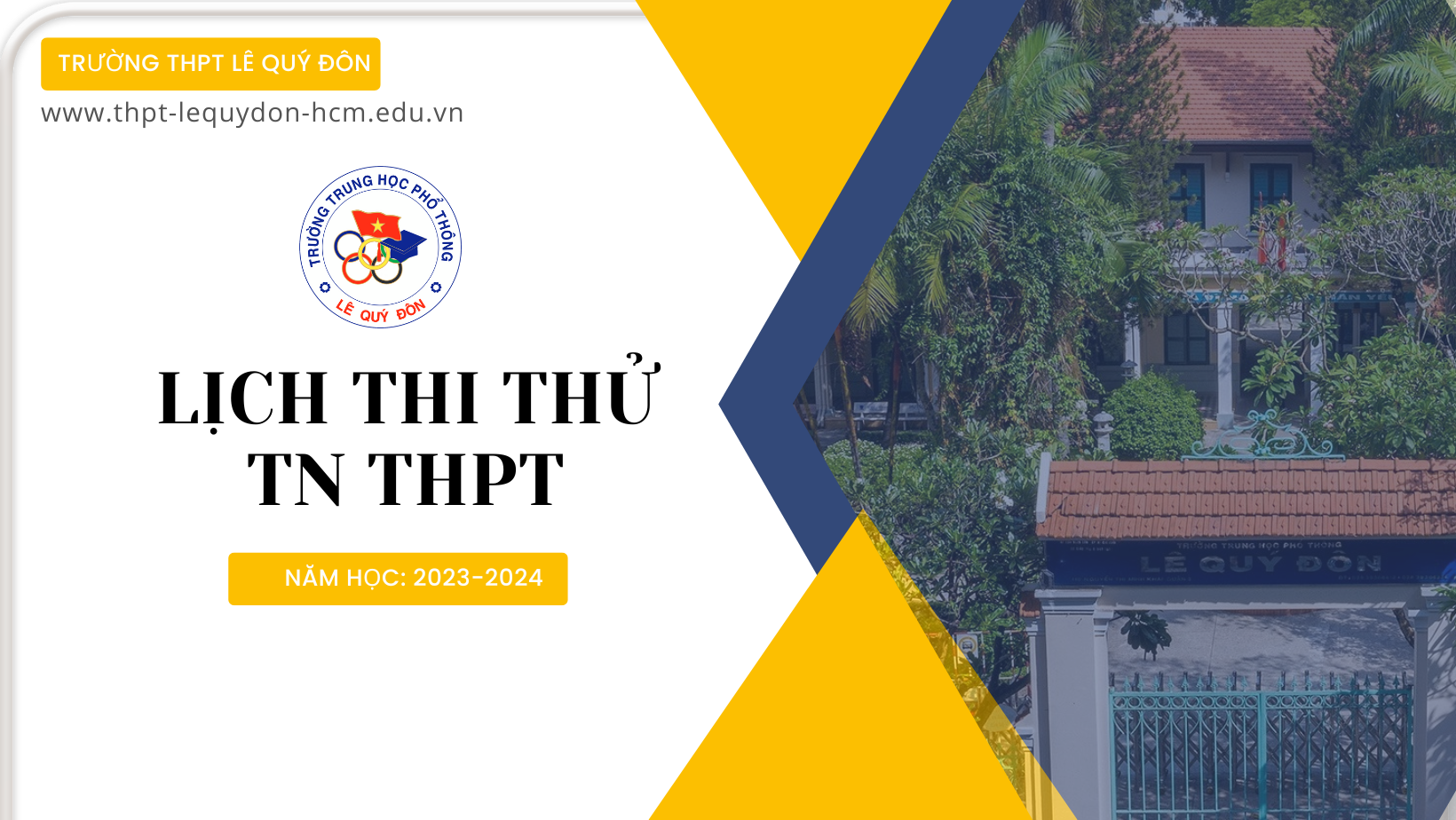 Lịch thi thử TN THPT năm 2024