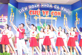 Liên hoan nhóm ca khúc "chú ve con"