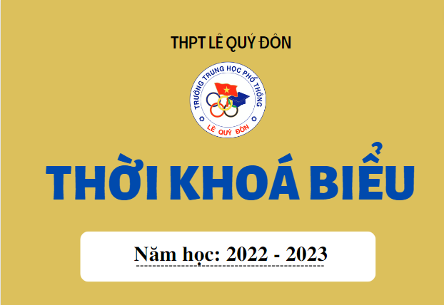 Thời khóa biểu toàn trường áp dụng từ ngày 12/9/2022