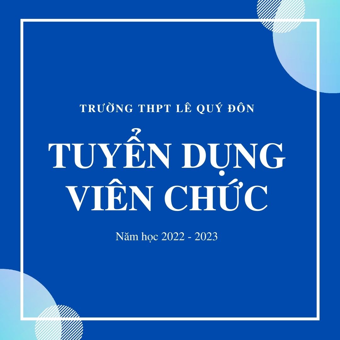 Thông báo tuyển dụng  viên chức năm học 2022-2023